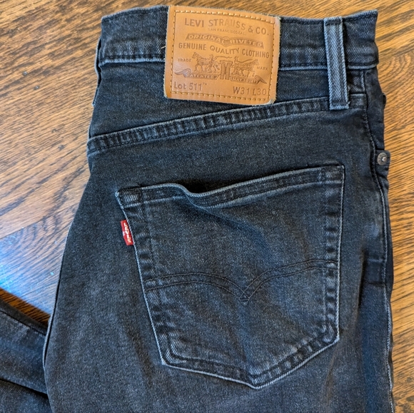 Levi's 511 washed black jeans, 31x30 - Picture 2 of 6